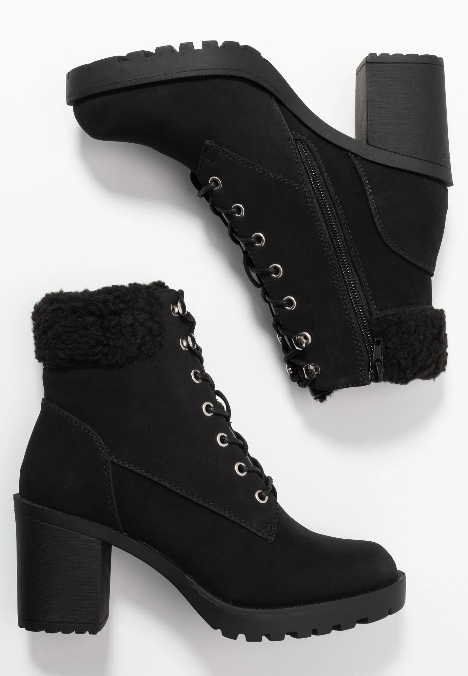 Anna Field Winter Boot - Enkellaarsjes Met Plateauzool - Black - Afbeelding 4