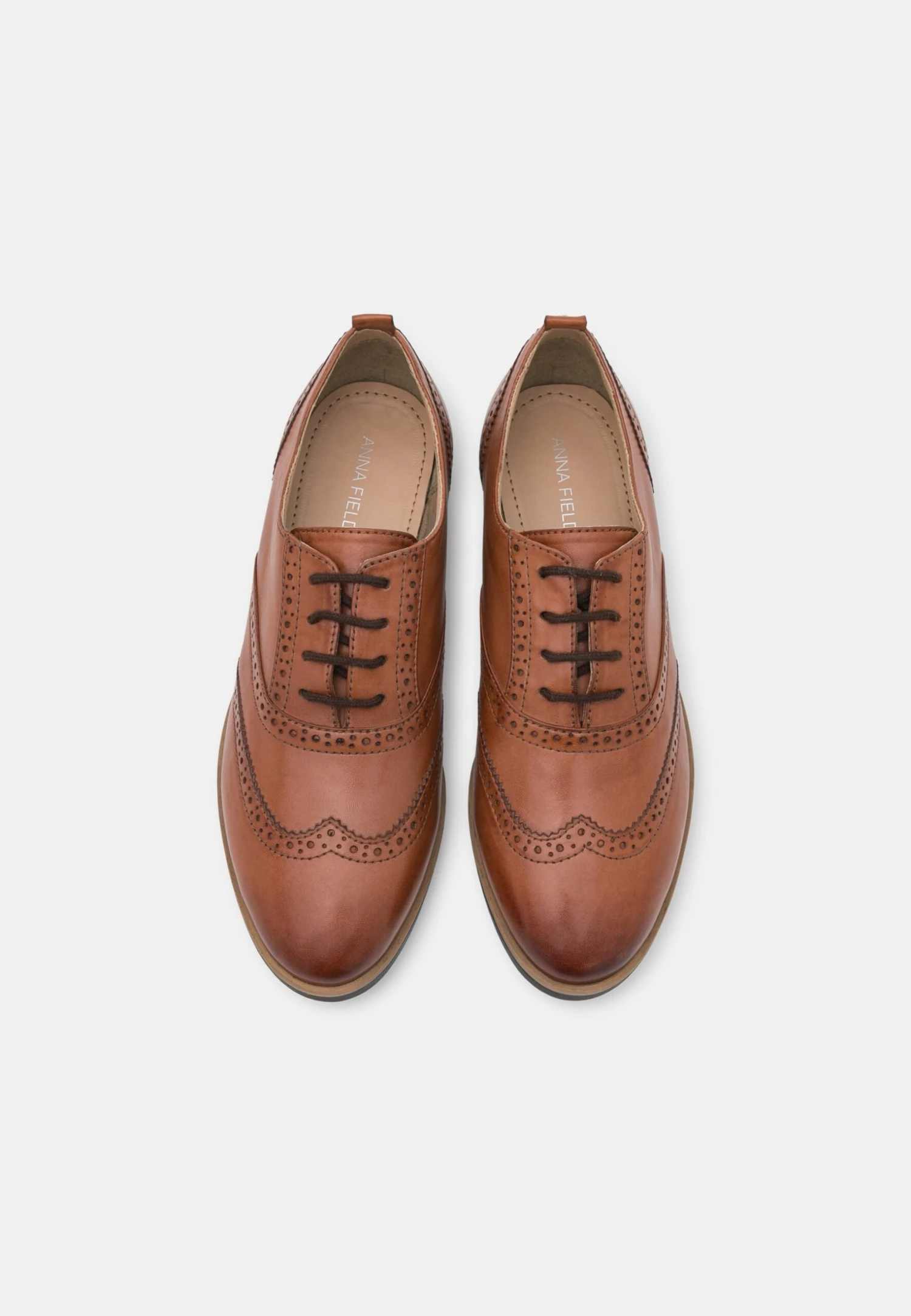 Anna Field Leather- Veterschoenen - Cognac - Afbeelding 6