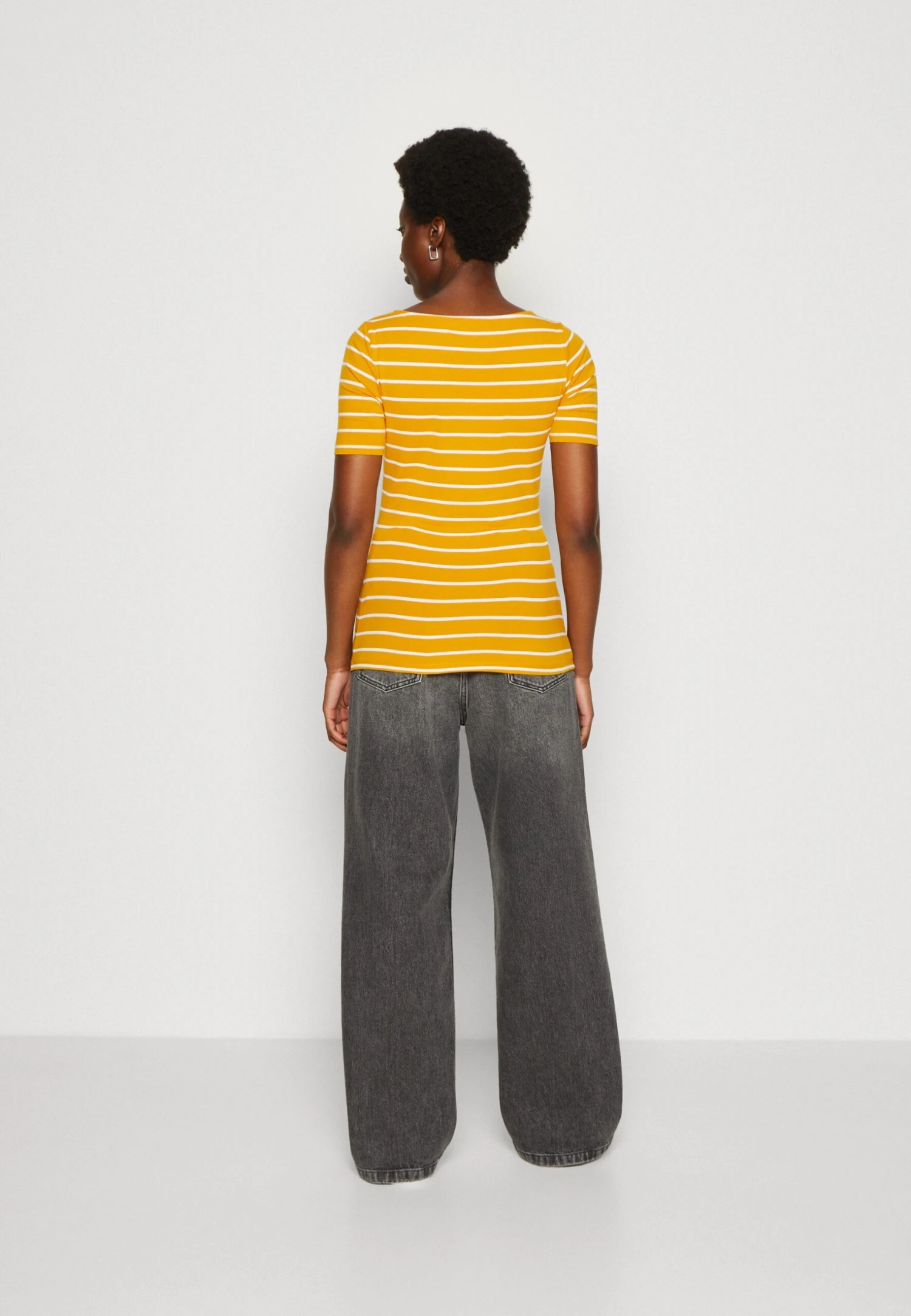 Anna Field T-Shirt Print - Dark Yellow/White - Afbeelding 3