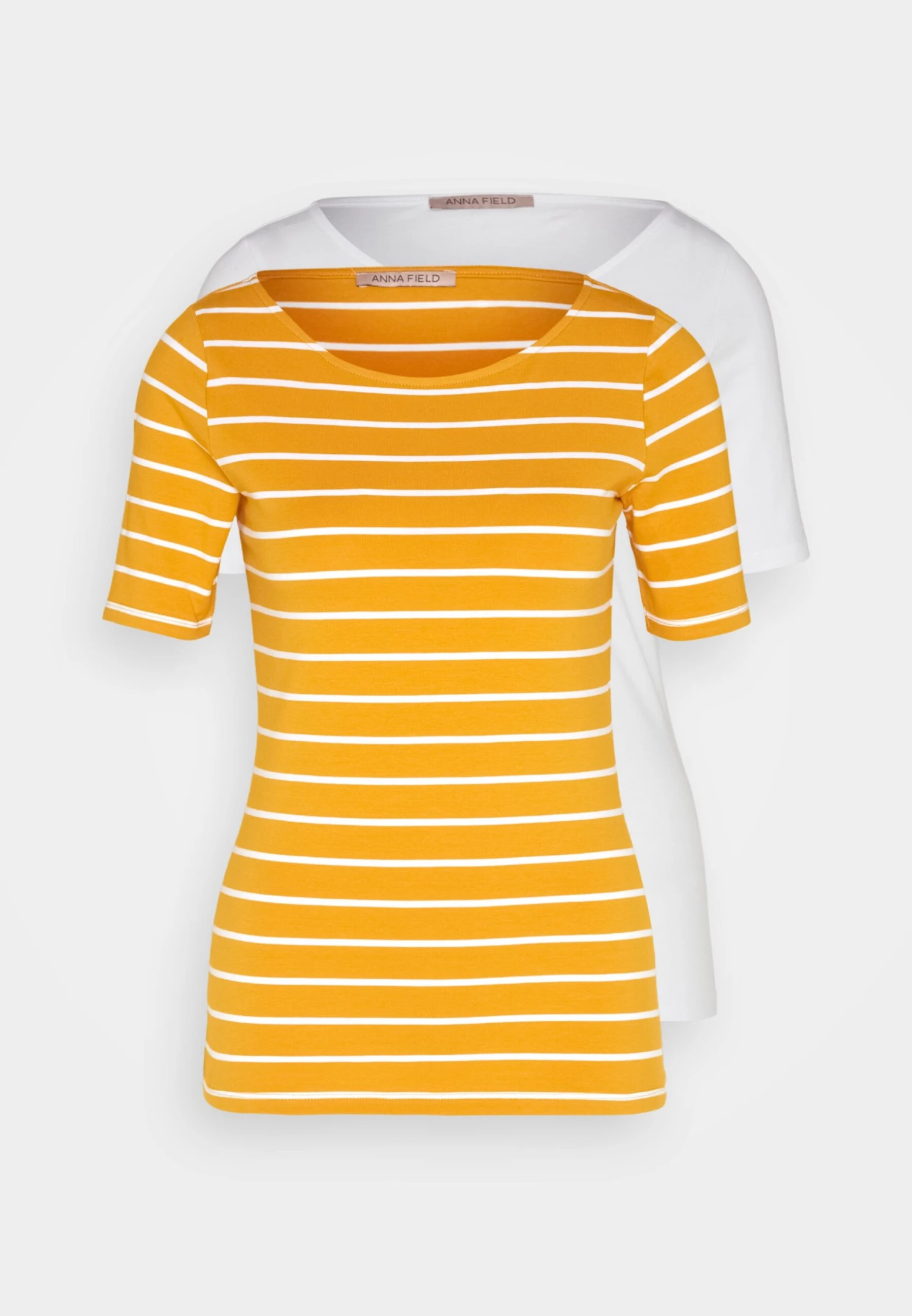 Anna Field T-Shirt Print - Dark Yellow/White - Afbeelding 6