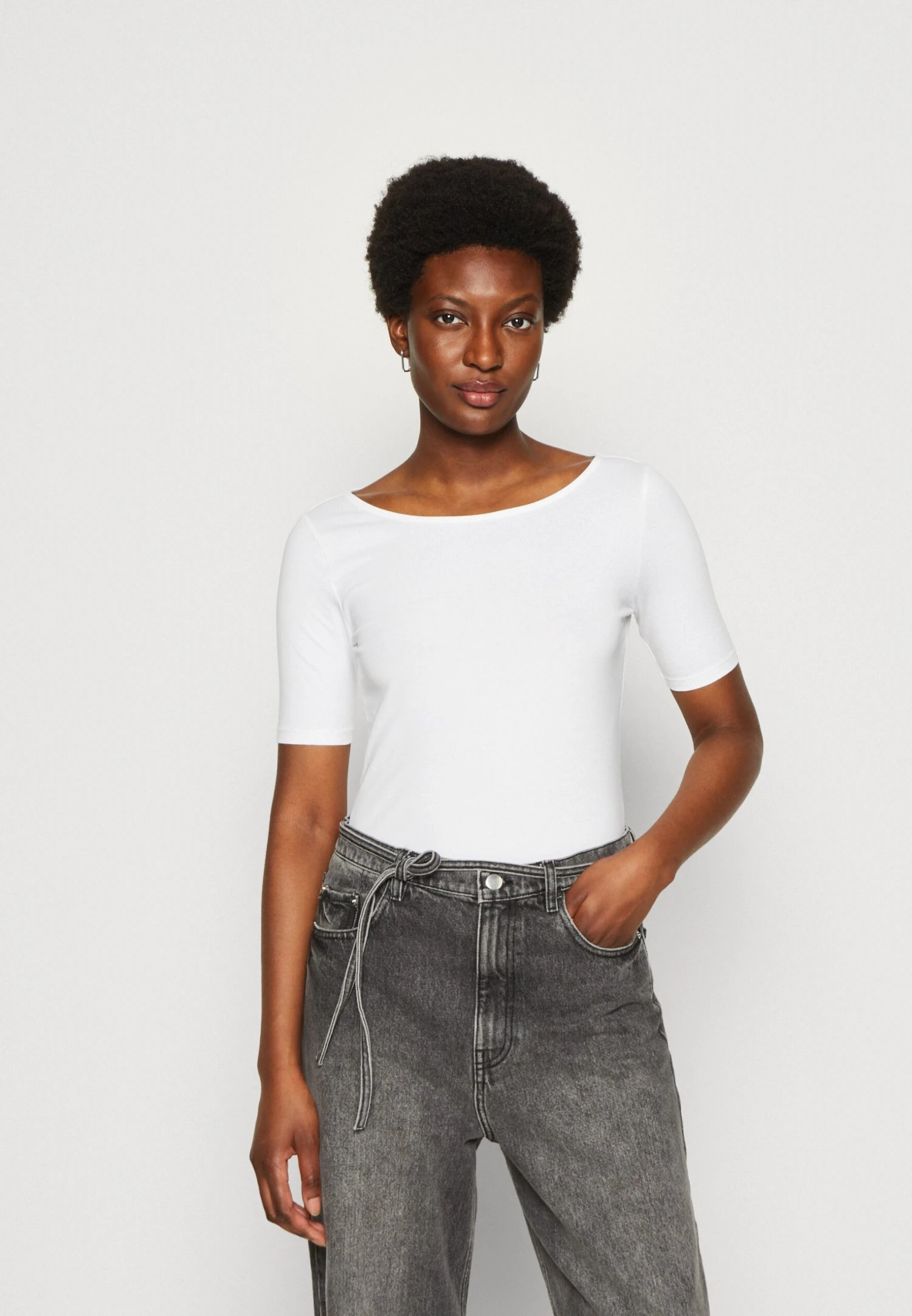 Anna Field T-Shirt Print - Dark Yellow/White - Afbeelding 4