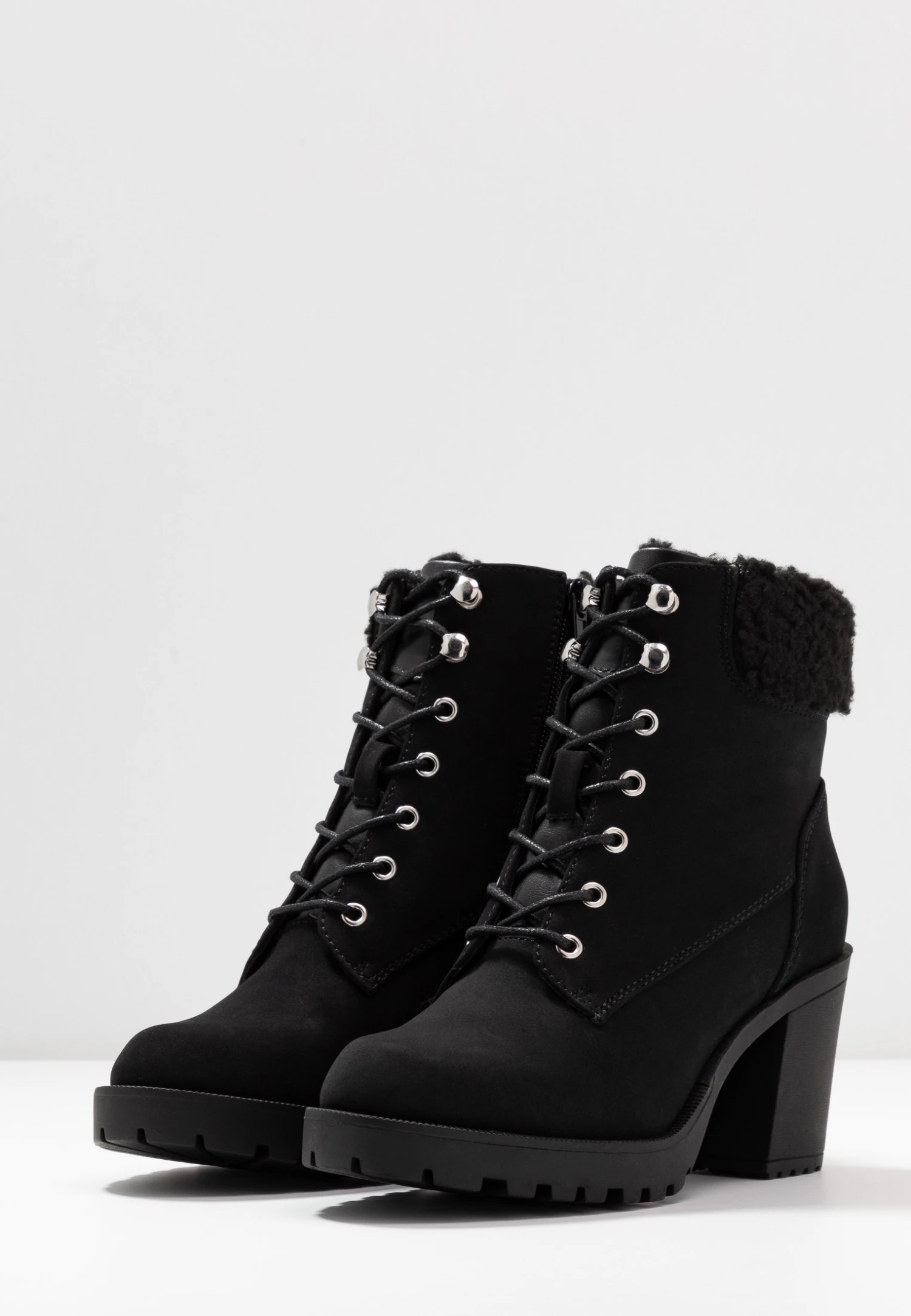 Anna Field Winter Boot - Enkellaarsjes Met Plateauzool - Black - Afbeelding 5