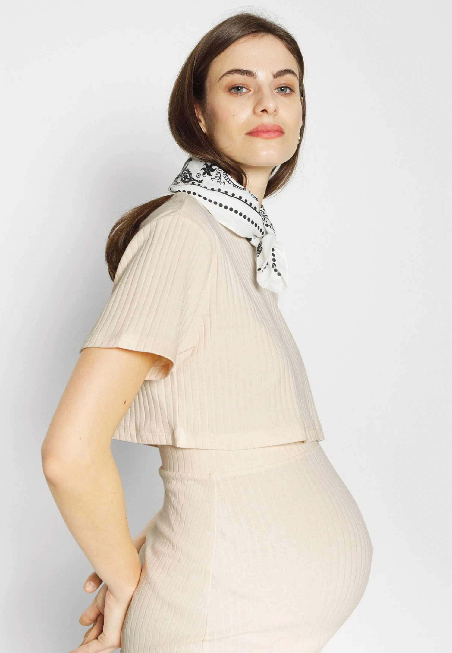 Top Skirt Set - Kokerrok - 003 - Off-White - Afbeelding 4